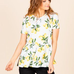 NWT Agnes & Dora Relaxed Ruffle Tee